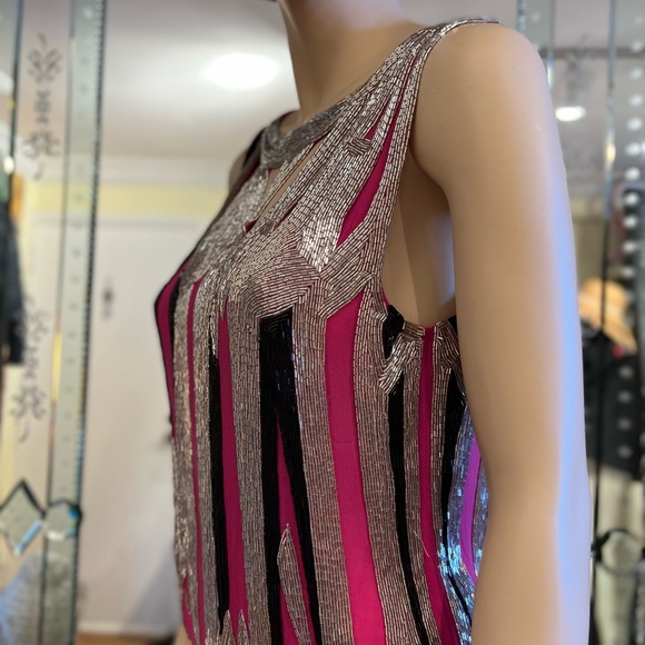 Barron Duquette  Top Size Small 100% silk zip closure amazing quality - Picture 10 of 16